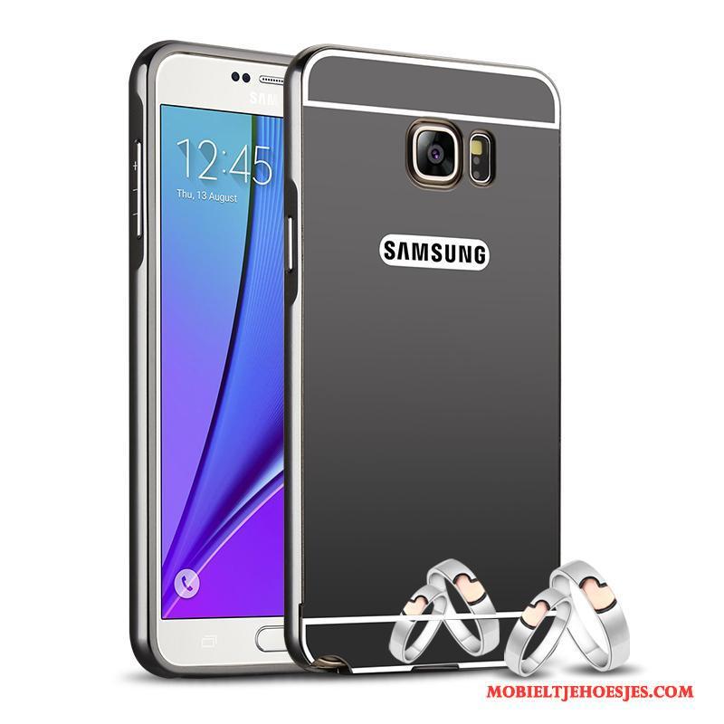 Samsung Galaxy Note 5 Hoesje Metaal Mobiele Telefoon Omlijsting Ster Bescherming Hoes Goud