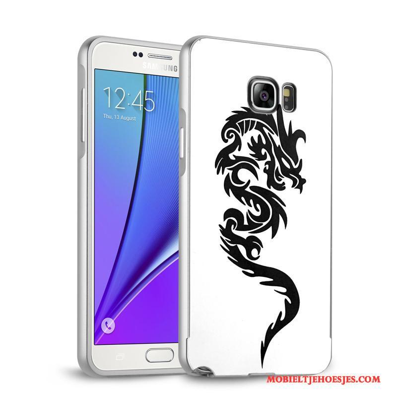 Samsung Galaxy Note 5 Hoesje Metaal Mobiele Telefoon Omlijsting Ster Bescherming Hoes Goud