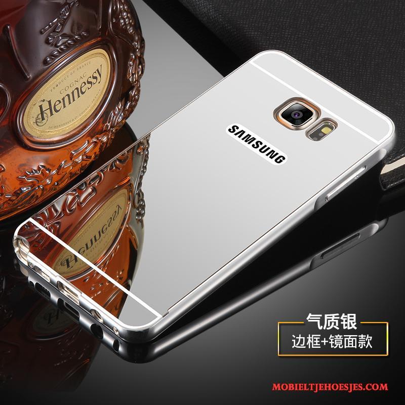 Samsung Galaxy Note 5 Hoesje Metaal Mobiele Telefoon Omlijsting Ster Bescherming Hoes Goud