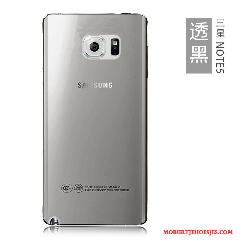 Samsung Galaxy Note 5 Hoesje Telefoon Dun Ster Siliconen Blauw Doorzichtig Zacht