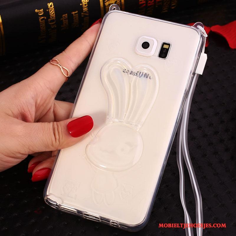 Samsung Galaxy Note 5 Hoesje Telefoon Spotprent Hanger Ster Roze Siliconen Met Strass