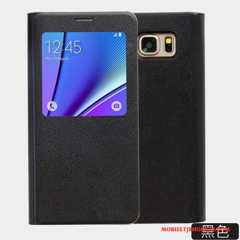 Samsung Galaxy Note 5 Nieuw Goud Winterslaap Bescherming Hoes Folio Hoesje Telefoon
