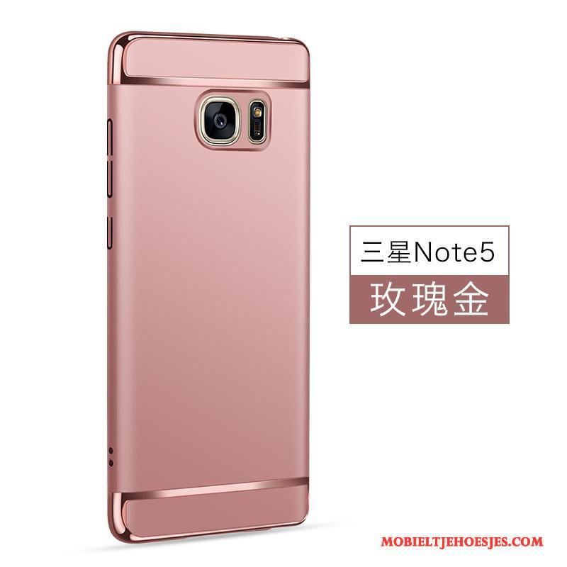 Samsung Galaxy Note 5 Nieuw Hoesje Schrobben Lichte En Dun Telefoon Hard Rose Goud