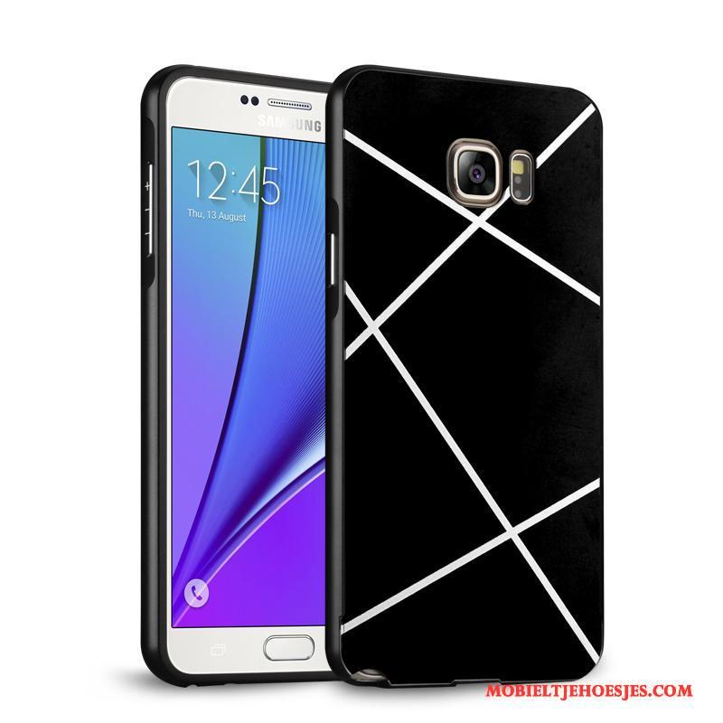Samsung Galaxy Note 5 Omlijsting Mobiele Telefoon Anti-fall Hoesje Ster Zilver Bescherming