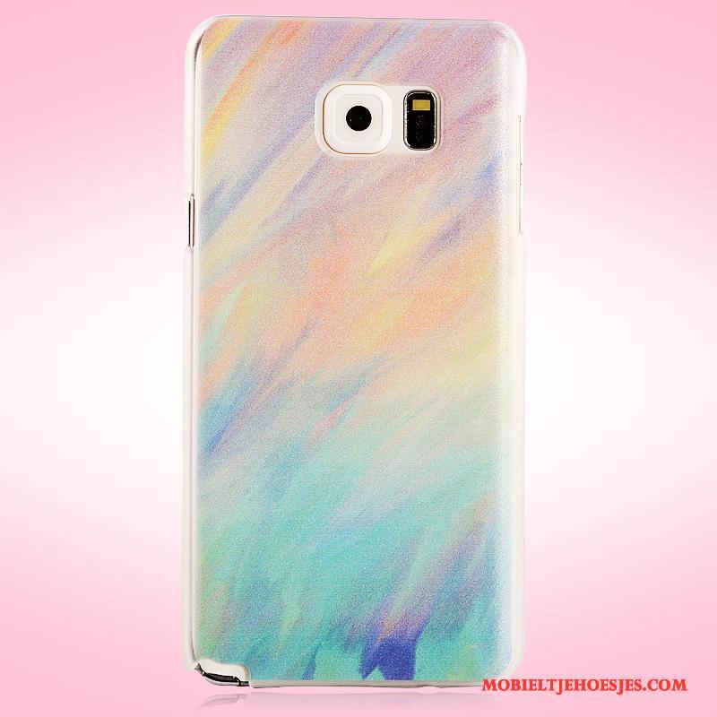 Samsung Galaxy Note 5 Purper Bescherming Geschilderd Hard Hoes Hoesje Ster