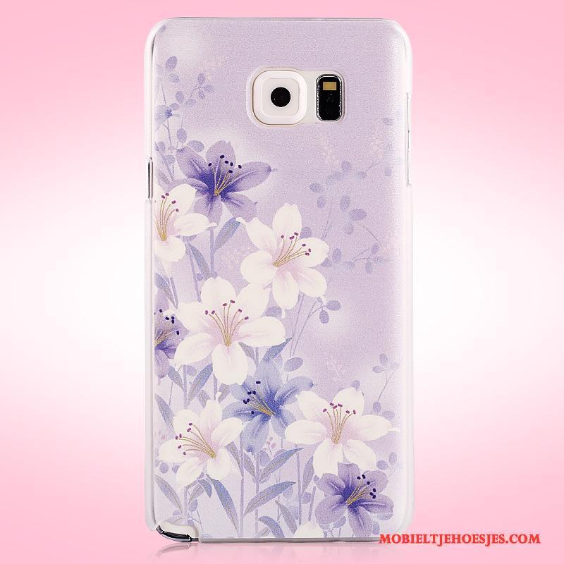 Samsung Galaxy Note 5 Purper Bescherming Geschilderd Hard Hoes Hoesje Ster