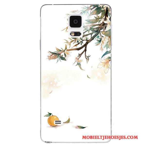 Samsung Galaxy Note 5 Purper Hoes Vintage Bloemen Hanger Zacht Hoesje Telefoon