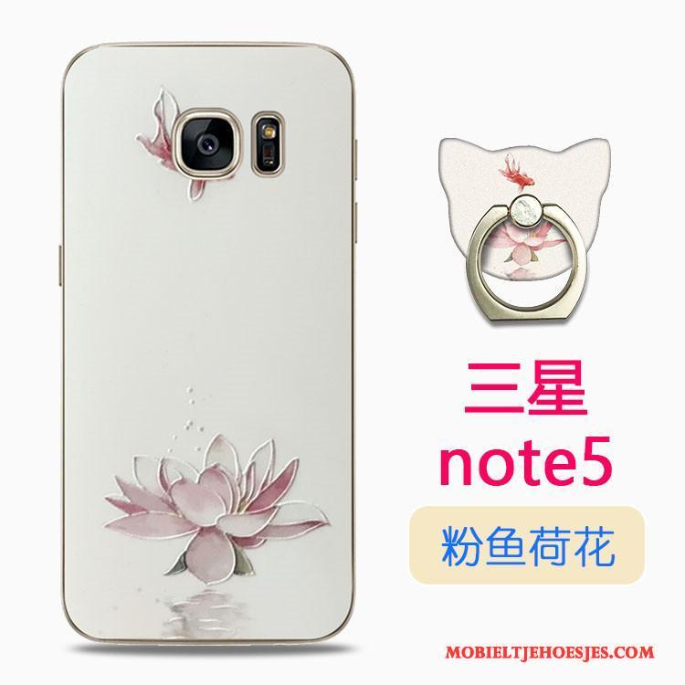 Samsung Galaxy Note 5 Spotprent Anti-fall Kleur Hoesje Telefoon Siliconen Ster All Inclusive