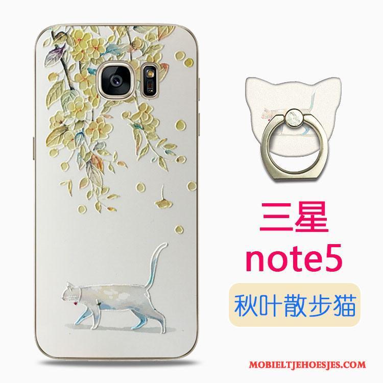 Samsung Galaxy Note 5 Spotprent Anti-fall Kleur Hoesje Telefoon Siliconen Ster All Inclusive