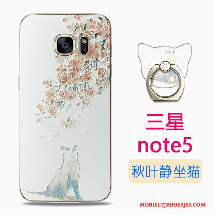 Samsung Galaxy Note 5 Spotprent Anti-fall Kleur Hoesje Telefoon Siliconen Ster All Inclusive