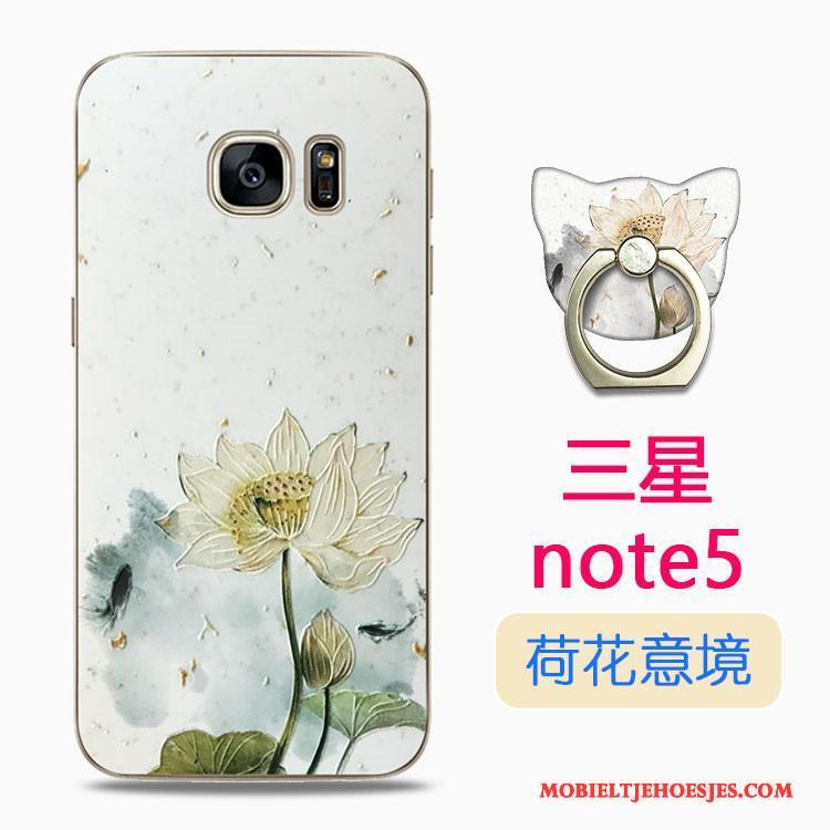 Samsung Galaxy Note 5 Spotprent Anti-fall Kleur Hoesje Telefoon Siliconen Ster All Inclusive