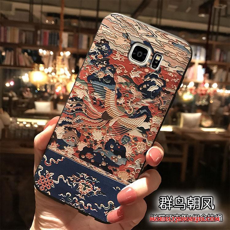 Samsung Galaxy Note 5 Ster Bloemen Wit All Inclusive Anti-fall Chinese Stijl Hoesje