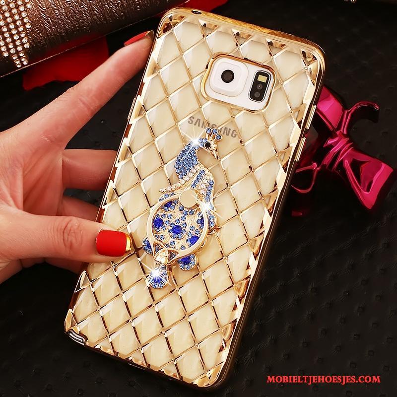 Samsung Galaxy Note 5 Ster Hoesje Bescherming Ring Dun Met Strass Rose Goud