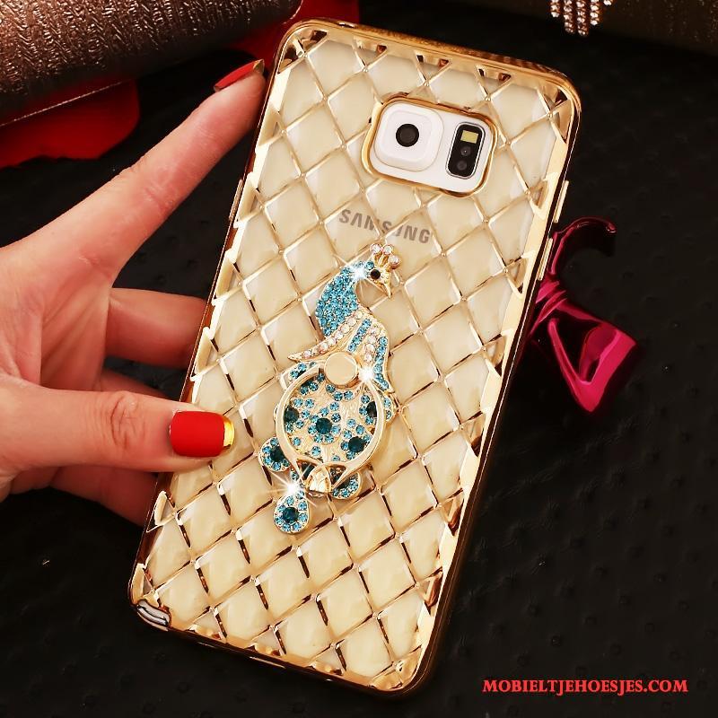 Samsung Galaxy Note 5 Ster Hoesje Bescherming Ring Dun Met Strass Rose Goud