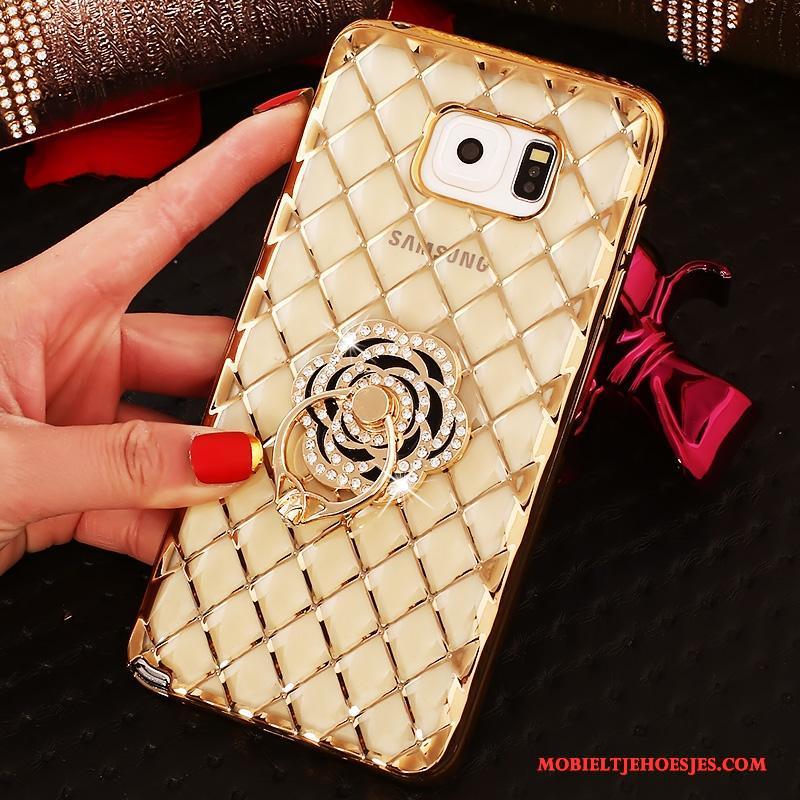 Samsung Galaxy Note 5 Ster Hoesje Bescherming Ring Dun Met Strass Rose Goud