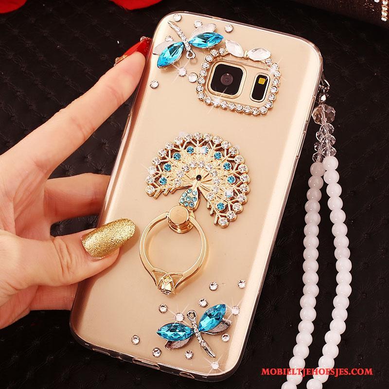 Samsung Galaxy Note 5 Zacht Ring Bescherming Ster Met Strass Hoesje Telefoon