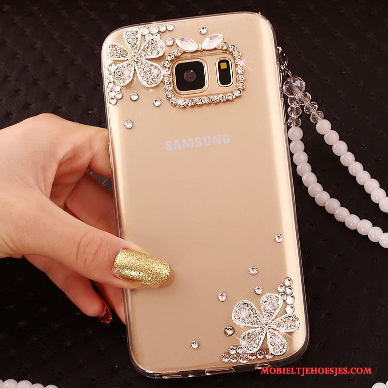 Samsung Galaxy Note 5 Zacht Ring Bescherming Ster Met Strass Hoesje Telefoon