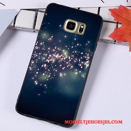 Samsung Galaxy Note 5 Zwart Spotprent Hoesje Telefoon Anti-fall Siliconen Persoonlijk Trend