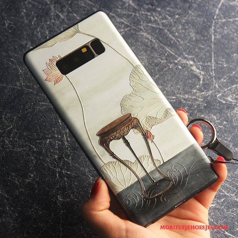 Samsung Galaxy Note 8 Anti-fall Dun Hemming Bescherming Ster Hoesje Telefoon Groen