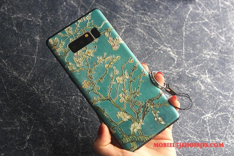 Samsung Galaxy Note 8 Anti-fall Dun Hemming Bescherming Ster Hoesje Telefoon Groen