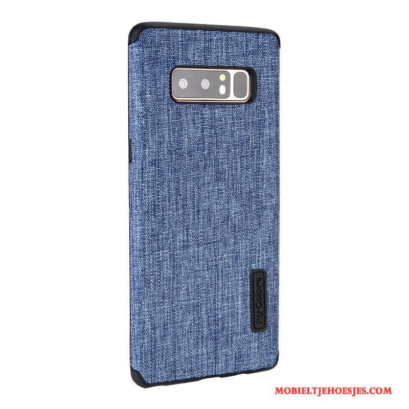 Samsung Galaxy Note 8 Anti-fall Hoes Blauw Hoesje Telefoon Doek Bescherming