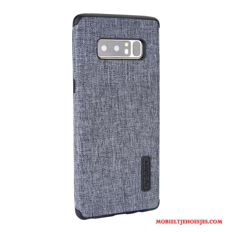 Samsung Galaxy Note 8 Anti-fall Hoes Blauw Hoesje Telefoon Doek Bescherming