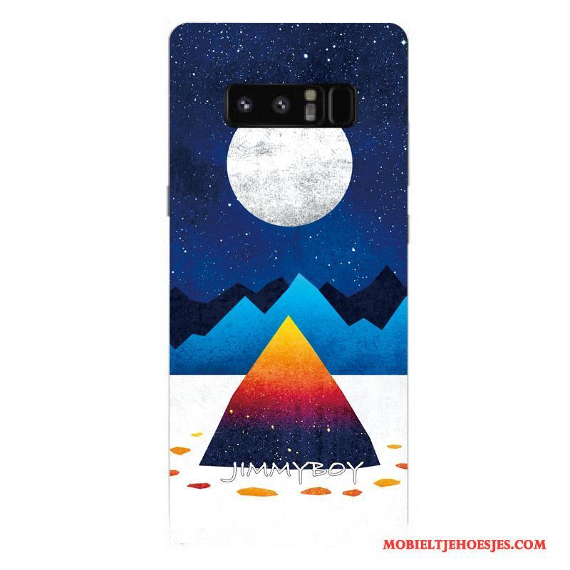 Samsung Galaxy Note 8 Bescherming Blauw Hoesje Telefoon Ster All Inclusive Mobiele Telefoon Scheppend