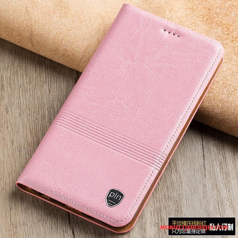 Samsung Galaxy Note 8 Hoesje Bescherming Hoes Folio Bruin Mobiele Telefoon Leren Etui Ster