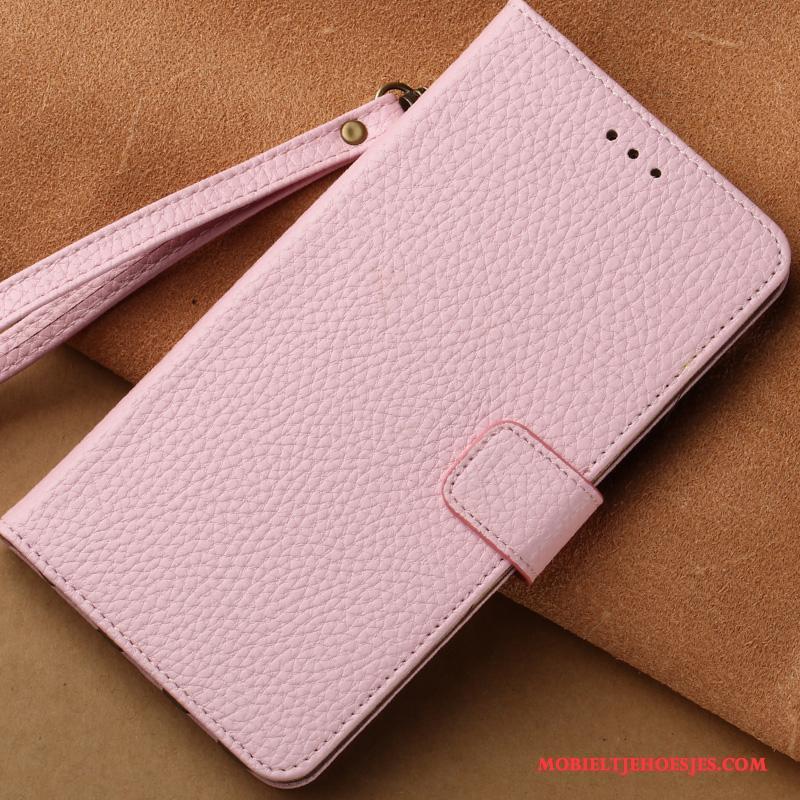 Samsung Galaxy Note 8 Hoesje Bescherming Roze Ster Hanger All Inclusive Hoes Leren Etui