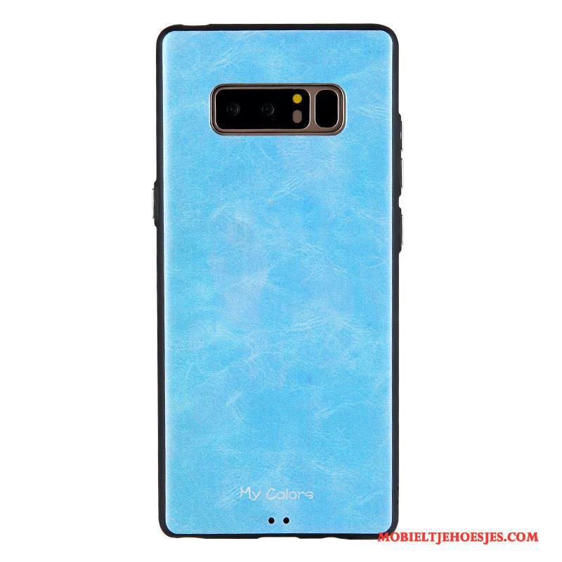 Samsung Galaxy Note 8 Hoesje Effen Kleur Ster Hoes All Inclusive Zacht Schrobben Bescherming