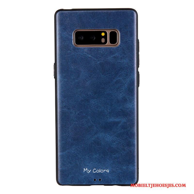 Samsung Galaxy Note 8 Hoesje Effen Kleur Ster Hoes All Inclusive Zacht Schrobben Bescherming