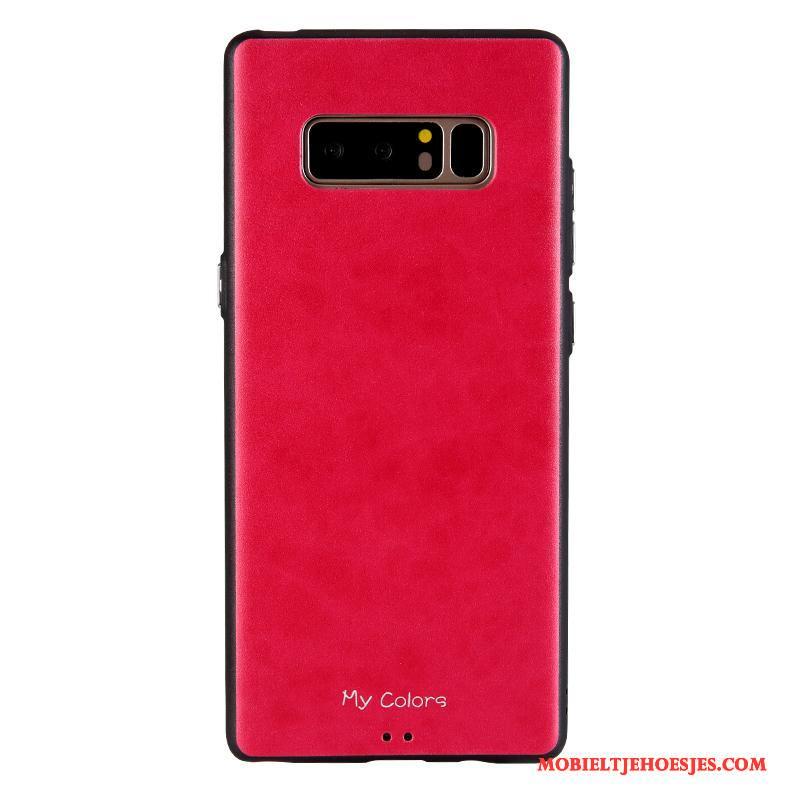 Samsung Galaxy Note 8 Hoesje Effen Kleur Ster Hoes All Inclusive Zacht Schrobben Bescherming