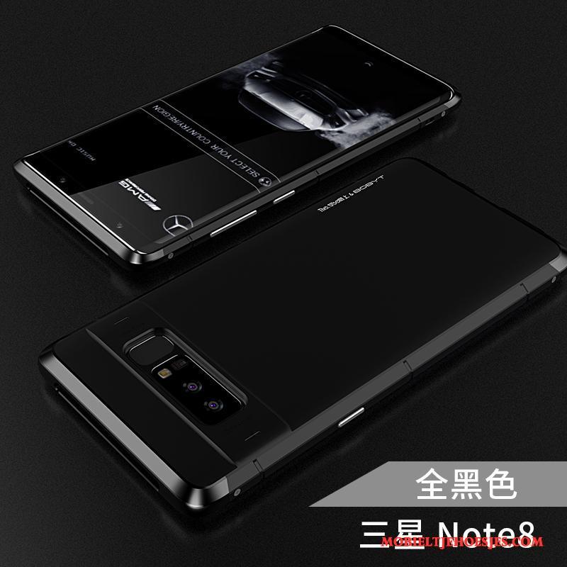 Samsung Galaxy Note 8 Hoesje Scheppend Dun Ster Hoes Metaal Anti-fall Zilver
