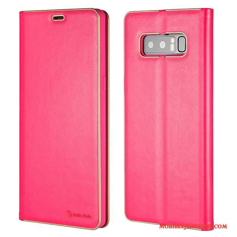 Samsung Galaxy Note 8 Hoesje Telefoon Bescherming Folio Ster Super Mobiele Telefoon Leren Etui