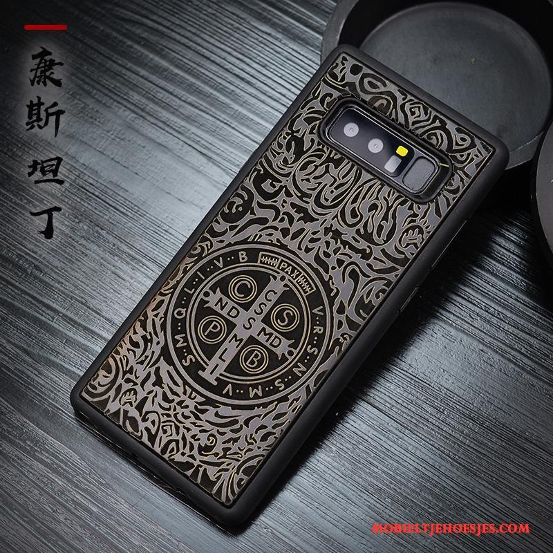 Samsung Galaxy Note 8 Hoesje Telefoon Chinese Stijl Bescherming Siliconenhoesje Anti-fall All Inclusive Ster