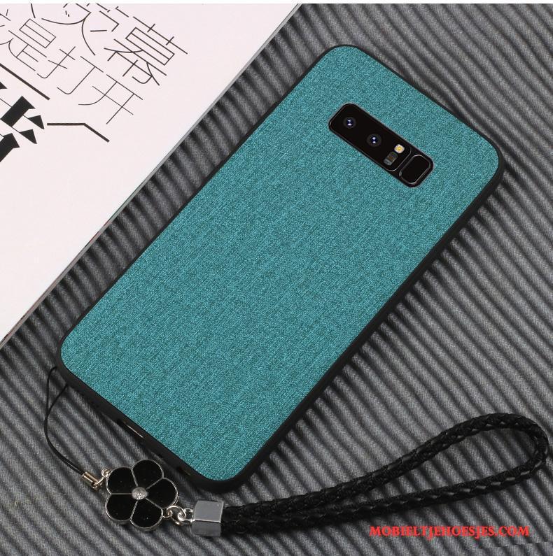 Samsung Galaxy Note 8 Hoesje Telefoon Mobiele Telefoon Blauw Siliconen Ster Zacht All Inclusive