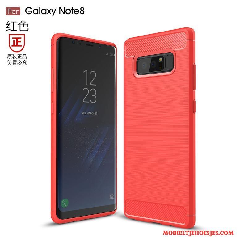 Samsung Galaxy Note 8 Hoesje Telefoon Siliconen Patroon Anti-fall Bescherming Zacht Grijs