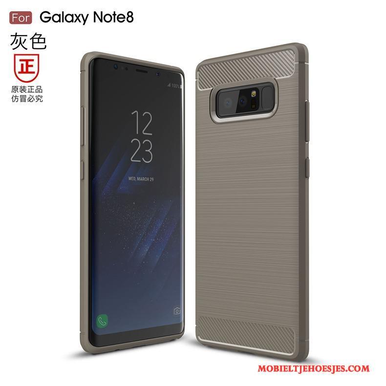 Samsung Galaxy Note 8 Hoesje Telefoon Siliconen Patroon Anti-fall Bescherming Zacht Grijs