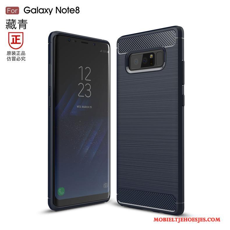 Samsung Galaxy Note 8 Hoesje Telefoon Siliconen Patroon Anti-fall Bescherming Zacht Grijs