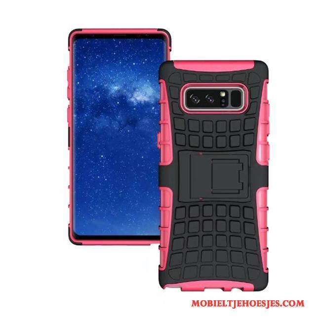 Samsung Galaxy Note 8 Hoesje Trend Hoes Bescherming Persoonlijk Ondersteuning Ster Blauw