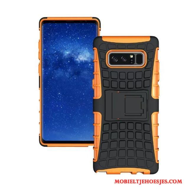 Samsung Galaxy Note 8 Hoesje Trend Hoes Bescherming Persoonlijk Ondersteuning Ster Blauw