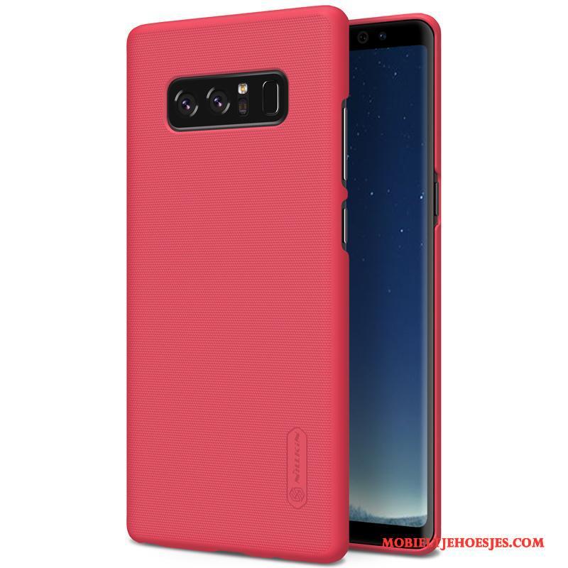 Samsung Galaxy Note 8 Mobiele Telefoon Hoes Hard Schrobben Ster Hoesje Telefoon Zwart