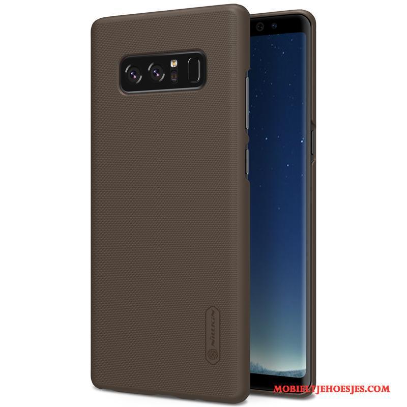 Samsung Galaxy Note 8 Mobiele Telefoon Hoes Hard Schrobben Ster Hoesje Telefoon Zwart