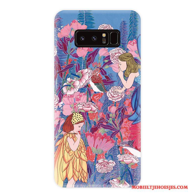 Samsung Galaxy Note 8 Mobiele Telefoon Hoesje Wind Zacht Ster Bloemen Persoonlijk
