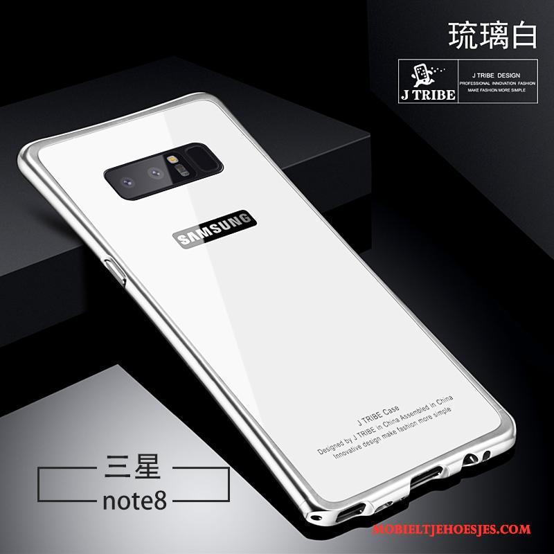 Samsung Galaxy Note 8 Scheppend Hoesje Glas Wit Anti-fall Persoonlijk All Inclusive