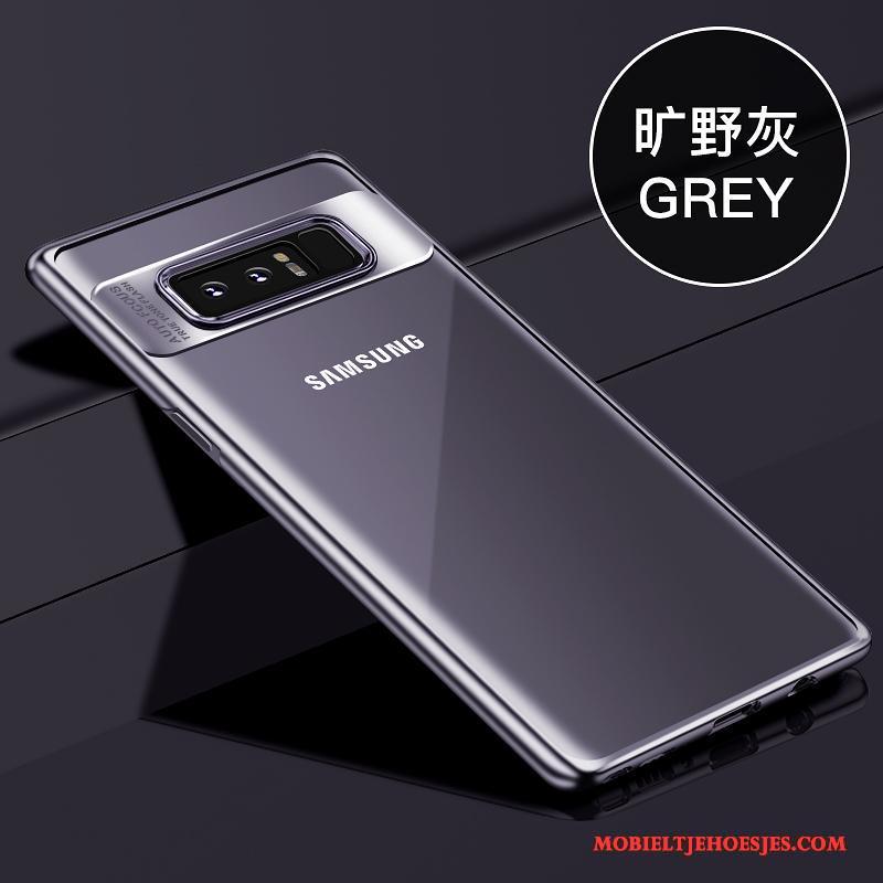 Samsung Galaxy Note 8 Scheppend Zacht Blauw Persoonlijk Hoesje Telefoon Nieuw Ster