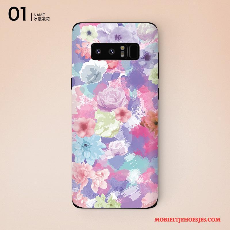 Samsung Galaxy Note 8 Skärmskydd Mobiele Telefoon Ster Purper Bescherming Kleur Hoesje