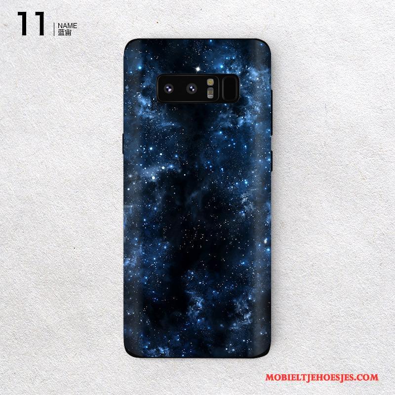 Samsung Galaxy Note 8 Skärmskydd Mobiele Telefoon Ster Purper Bescherming Kleur Hoesje