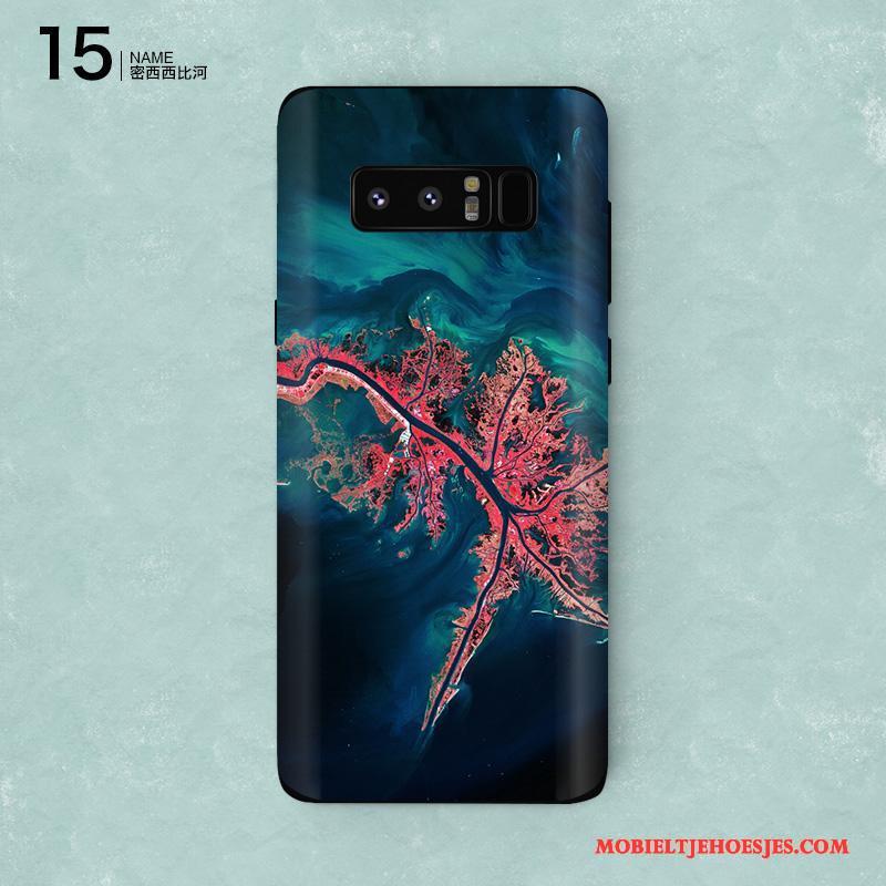 Samsung Galaxy Note 8 Skärmskydd Mobiele Telefoon Ster Purper Bescherming Kleur Hoesje