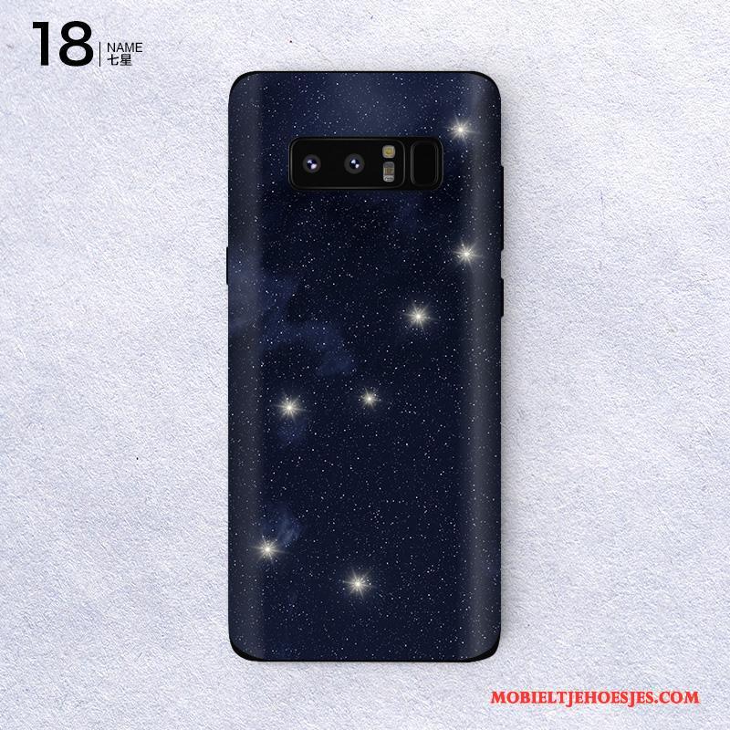 Samsung Galaxy Note 8 Skärmskydd Mobiele Telefoon Ster Purper Bescherming Kleur Hoesje